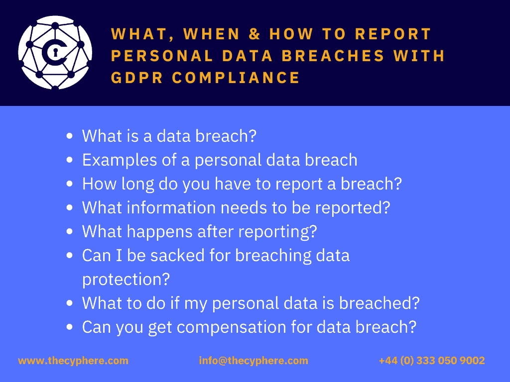 How to report data breach