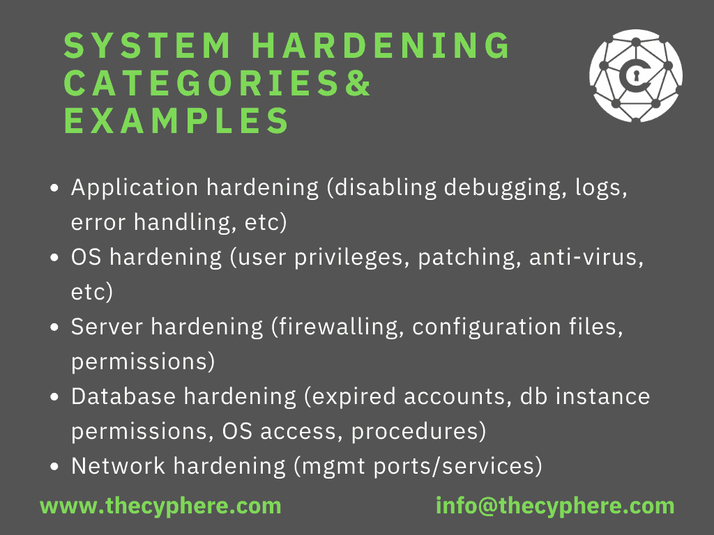 system hardening examples